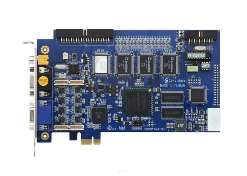 GeoVision GV-1240/8 - PCI-Ex, 8x wideo/audio, H.264, 200 kl./s D1, 24x GV-IP*