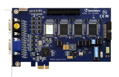 GeoVision GV-800/12 - PCI-Ex, 12x wideo, 4x audio, H.264, 50 kl./s D1, 20x GV-IP*